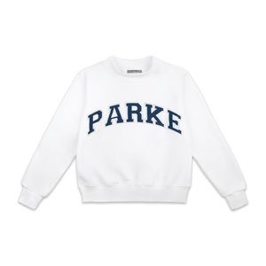 PARKE Varsity Mockneck Crew (XXL) White WORN ONCE ONLY